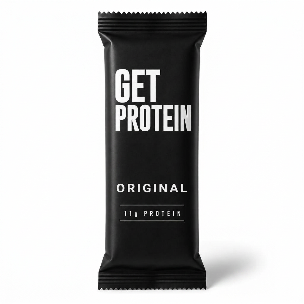 GetProtein Original protein bar pack, black